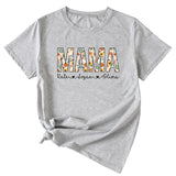 Letter Mama Kate Women's Casual Round Neck Short Sleeve T-shirt