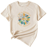 Fashion I GOT A PEACEFUL EASY Fun Pattern Short Sleeve T-shirt