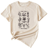 PLANT TESE SAVE THE BEES FLORAL PATTERN SHORT SLEEVES