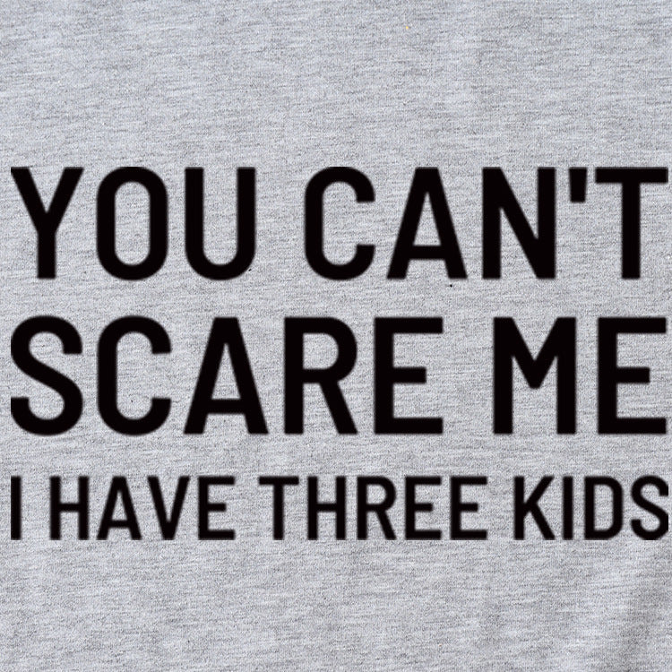 Chemise décontractée à manches courtes et col rond pour femme avec lettres imprimées You Can't Scale Me