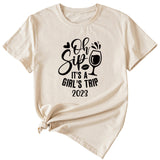 Women's Oh Sip It is a short sleeve T-shirt for girls