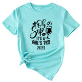 Women's Oh Sip It is a short sleeve T-shirt for girls