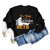 In A World Full of Karen Letter-printed Long-sleeved Sweater