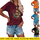 Fashion I GOT A PEACEFUL EASY Fun Pattern Short Sleeve T-shirt