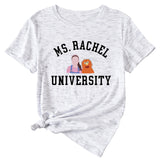 T-shirt à manches courtes graphique amusant MS RACHEL University