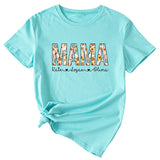 Letter Mama Kate Women's Casual Round Neck Short Sleeve T-shirt