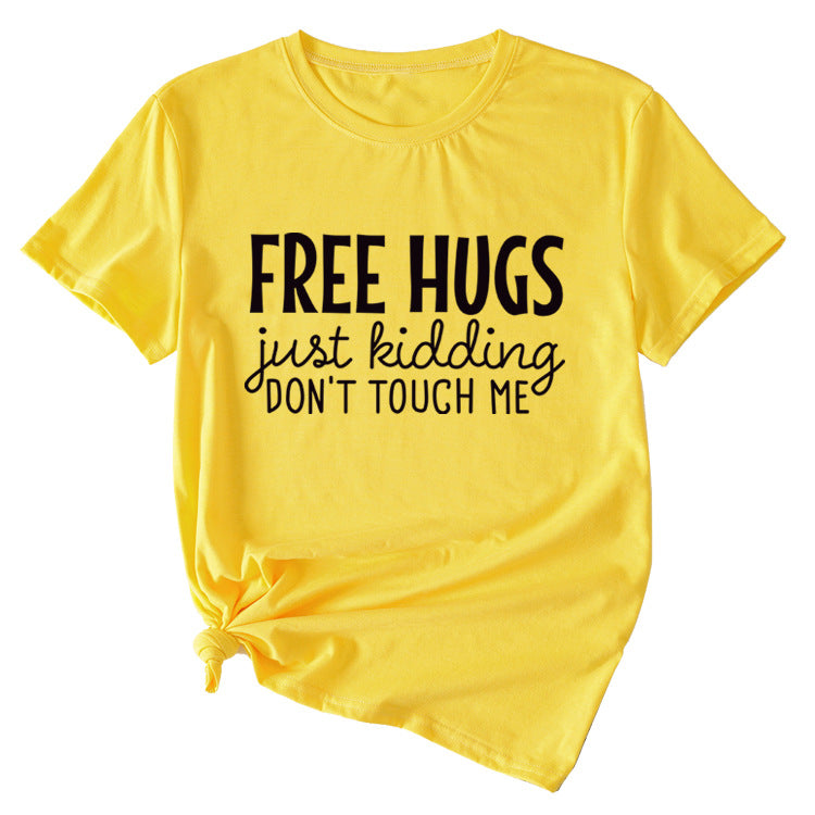Free Hugs Just Kidding Women's Short Sleeved T-shirt