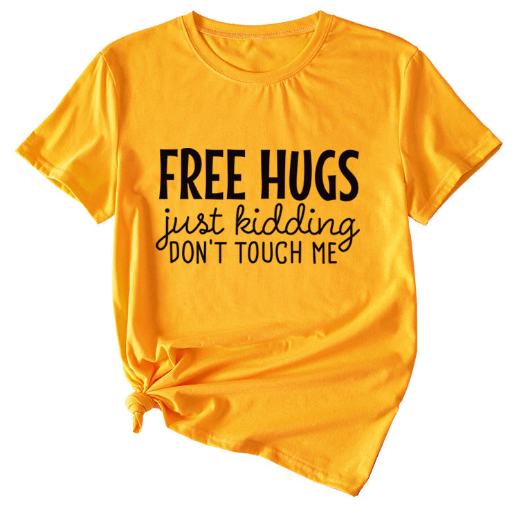 Free Hugs Just Kidding Women's Short Sleeved T-shirt