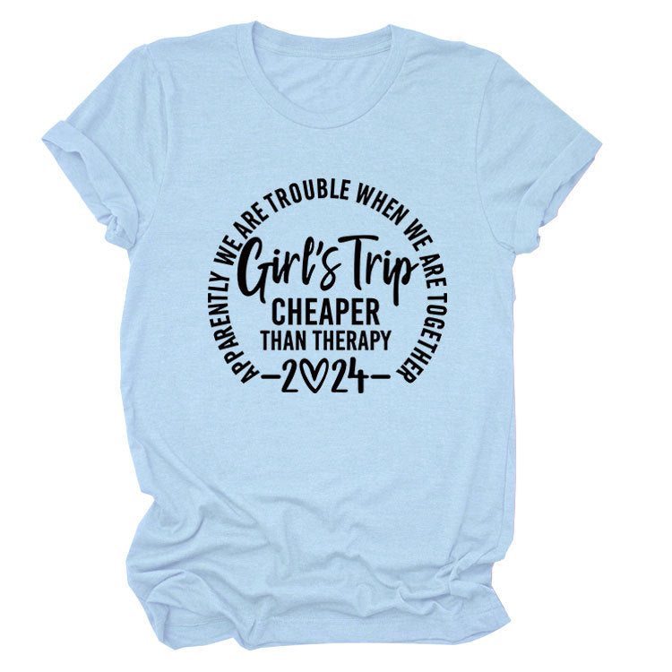 Girl's Trip Cheaper Than Casual Short Sleeves