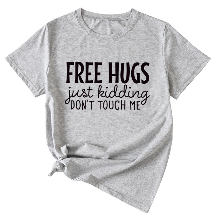 Free Hugs Just Kidding Women's Short Sleeved T-shirt