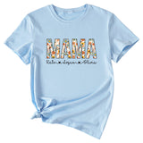 Letter Mama Kate Women's Casual Round Neck Short Sleeve T-shirt