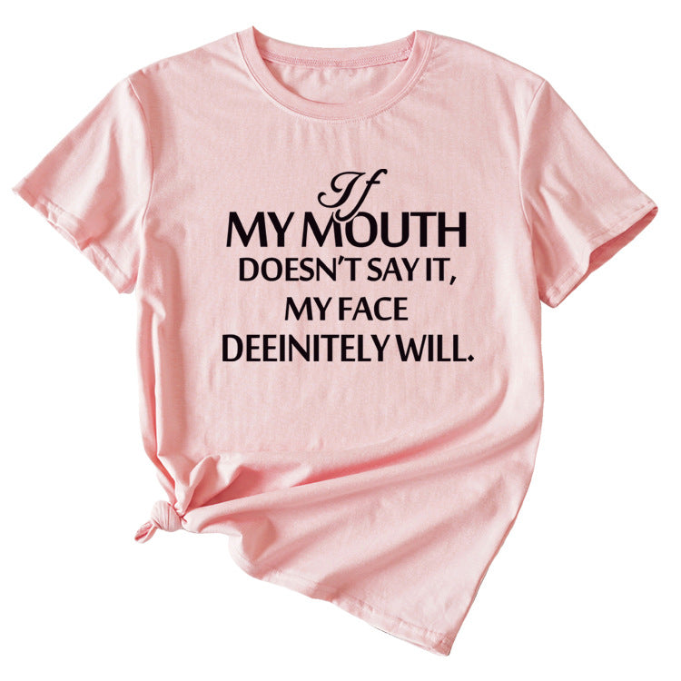 Si ma bouche ne peut pas le dire, fille ample à manches courtes