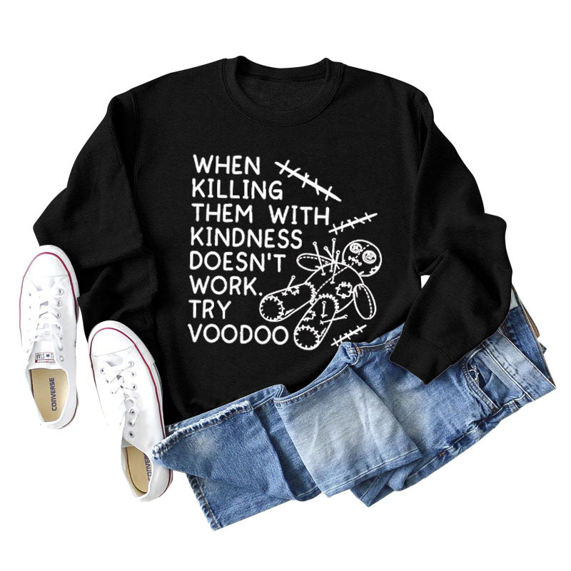 When Killing Them Damen Pullover mit langen Ärmeln