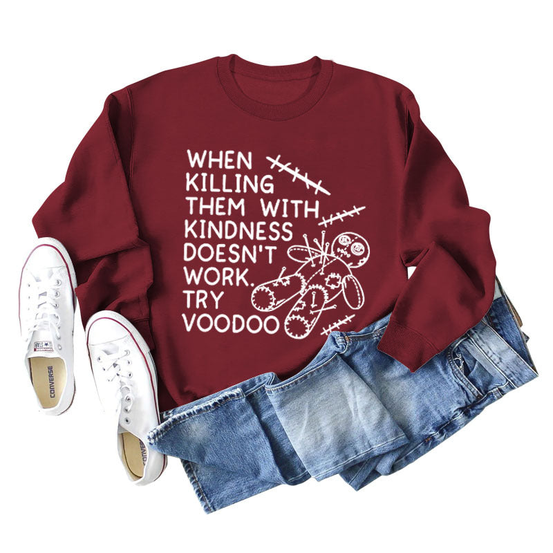 When Killing Them Damen Pullover mit langen Ärmeln