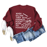When Killing Them Damen Pullover mit langen Ärmeln