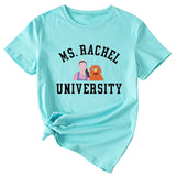 T-shirt à manches courtes graphique amusant MS RACHEL University