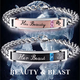 NEHZUS Bracelets de couple pour elle et lui en acier inoxydable assortis pour anniversaire