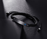 NEHZUS Couples Bracelets ID Nom Bracelet Personnalisé Bracelet Personnaliser Graver Bracelet