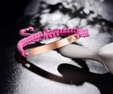 NEHZUS Couples Bracelets ID Nom Bracelet Personnalisé Bracelet Personnaliser Graver Bracelet