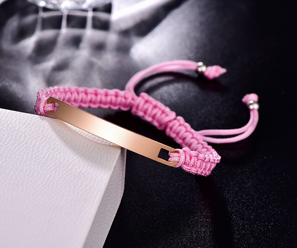 NEHZUS Couples Bracelets ID Nom Bracelet Personnalisé Bracelet Personnaliser Graver Bracelet