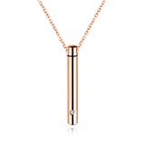 Titanium Steel Jewelry Urn Necklace In Memory of A Loved One Creative Openable Stainless Steel Perfume Bottle Pendant