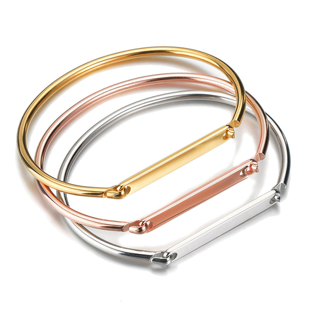 Bracelets inspirants pour femmes, cadeau personnalisé pour maman, bracelet manchette avec mantra gravé