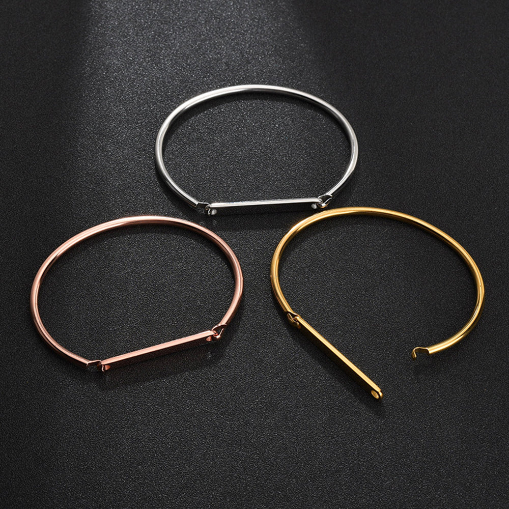 Bracelets inspirants pour femmes, cadeau personnalisé pour maman, bracelet manchette avec mantra gravé