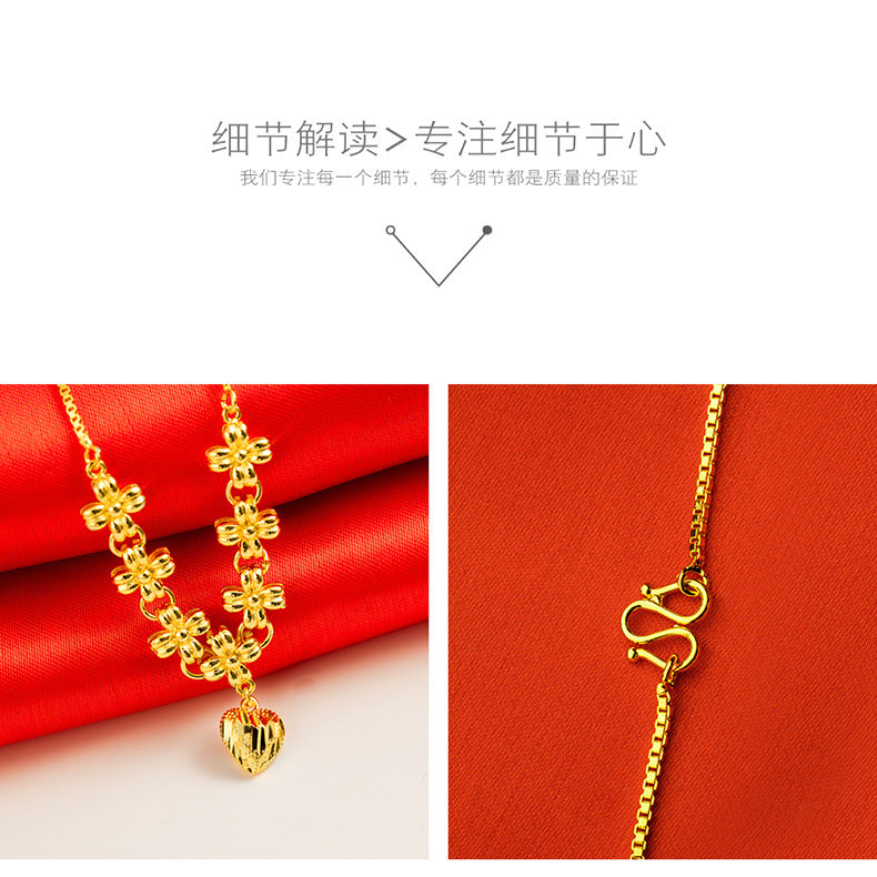NEHZUS – collier de mariée, vente directe d'usine, accessoires, vente en gros, cuivre plaqué or, couleur, pendentif d'amour, chaîne à fermoir
