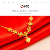 NEHZUS – collier de mariée, vente directe d'usine, accessoires, vente en gros, cuivre plaqué or, couleur, pendentif d'amour, chaîne à fermoir