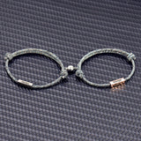 Magnetarmband für Paare aus Seil, verstellbares Paararmband für Frauen, Liebesarmband für Männer und Frauen