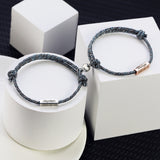Magnetarmband für Paare aus Seil, verstellbares Paararmband für Frauen, Liebesarmband für Männer und Frauen