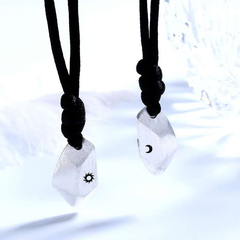 NEHZUS Halsketten für Paare, magnetische Wunschstein-Anhänger-Halskette für Paare, Schmuck-Geschenk-Diea