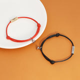 Handgemachtes geflochtenes Magnetarmband für Paare, verstellbares Armband, Liebesarmband für Männer und Frauen