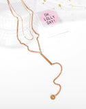 Collier en acier titane Double couche, chaîne de saut à signe rond Simple personnalisé