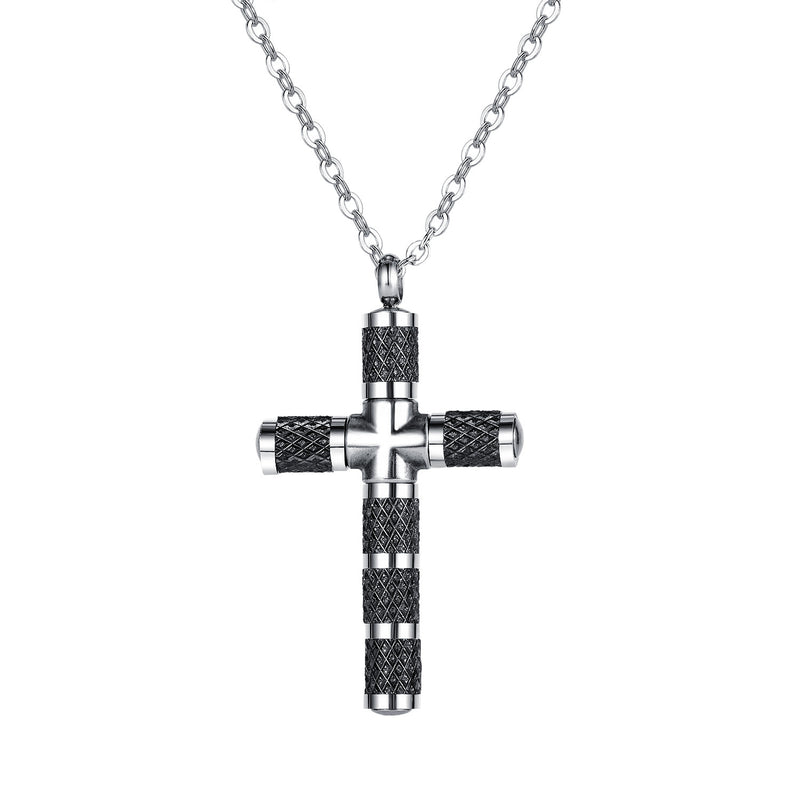 NEHZUS Vintage titane acier croix collier pour hommes Netflix à la mode pull collier cadeau pour petit ami