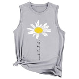 Let It Be Daisy Tank Women Daisy Vintage Graphic Shirt