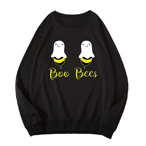 Femmes Boo Bees Chemise Drôle Halloween Fous Sweat