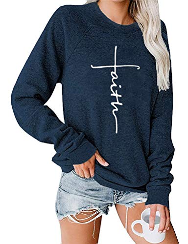 Sweat-shirt Faith Jesus à manches longues pour femmes