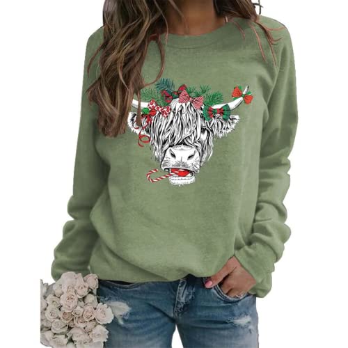 Sweat-shirt de vache mignon pour femmes, chemise d'amant de vache