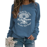 Familientreffen Sweatshirt Frauen Wurzeln laufen tief Stammbaum Shirt