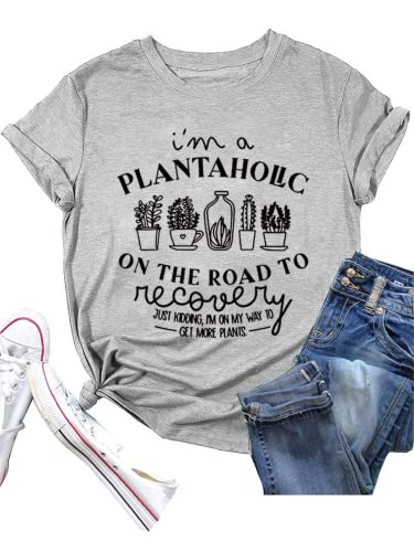 Plant Therapy Shirt I'm A Plantaholic on The Road to Recovery T-Shirt