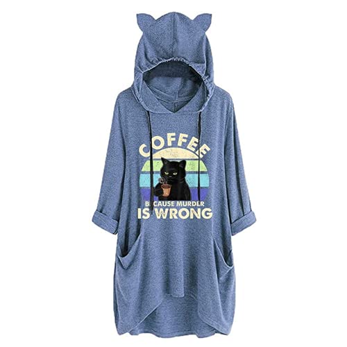 Women Coffee Because Murder Is Wrong Shirt with Pockets