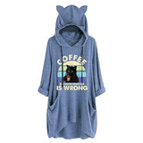 Women Coffee Because Murder Is Wrong Shirt with Pockets
