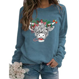 Sweat-shirt de vache mignon pour femmes, chemise d'amant de vache