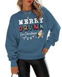 Merry Drunk I'm Christmas Sweatshirt Femme Chemise légère de Noël