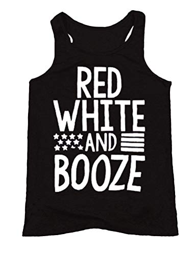 Débardeur rouge blanc et alcool Chemise du 4 juillet