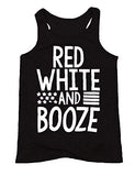 Débardeur rouge blanc et alcool Chemise du 4 juillet