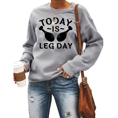 Sweat-shirt drôle pour femmes d'aujourd'hui, c'est le jour des jambes, chemise de Thanksgiving