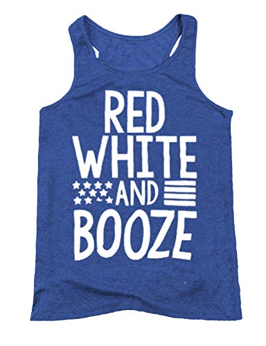 Débardeur rouge blanc et alcool Chemise du 4 juillet