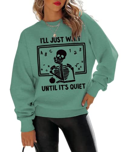 Sweat-shirt pour femmes, j'attendrai juste jusqu'à ce que ce soit calme